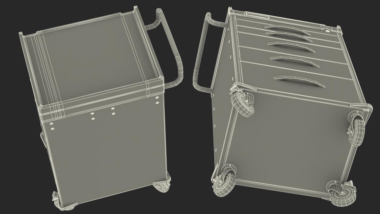 Detecto Rescue Series Medical Cart 3D model