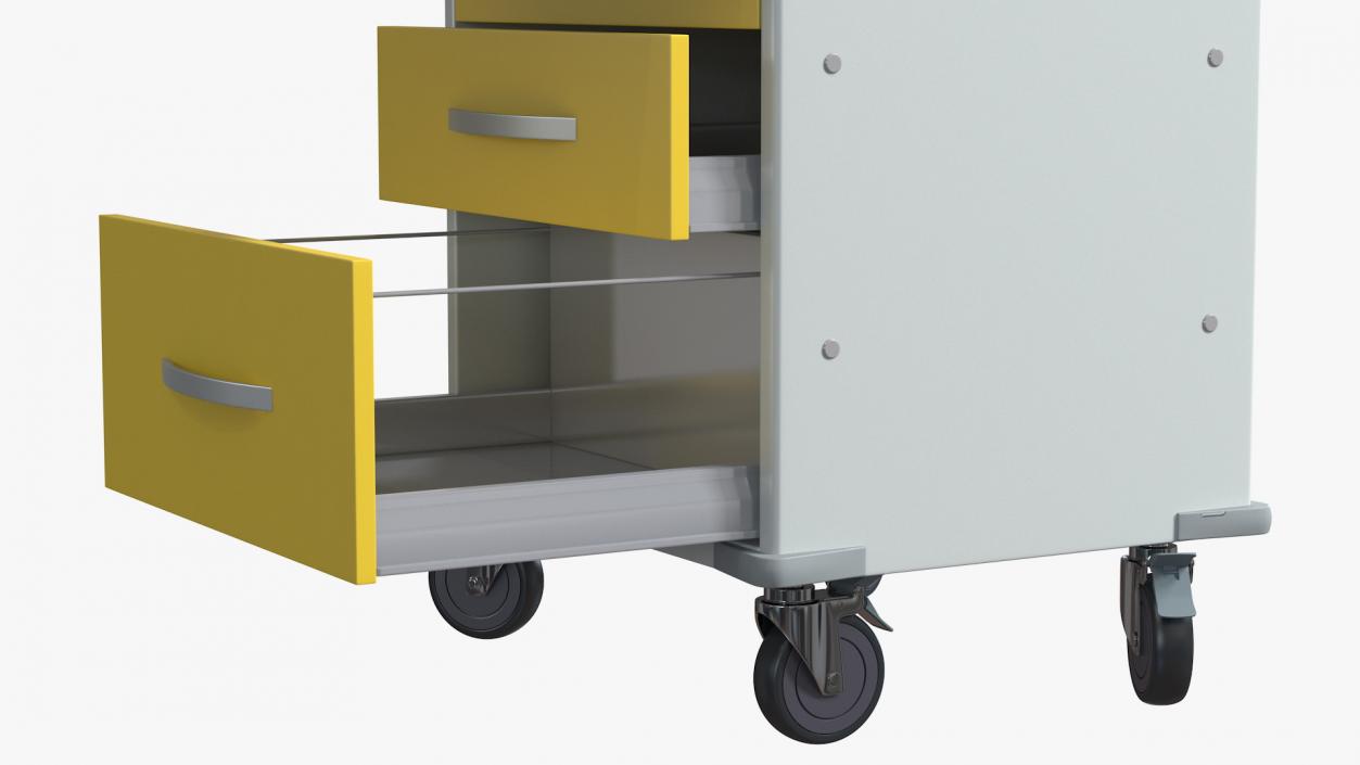 Detecto Rescue Series Medical Cart 3D model