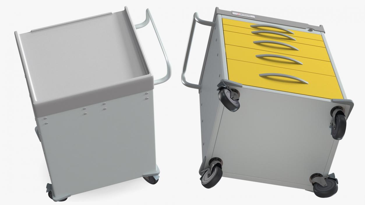 Detecto Rescue Series Medical Cart 3D model