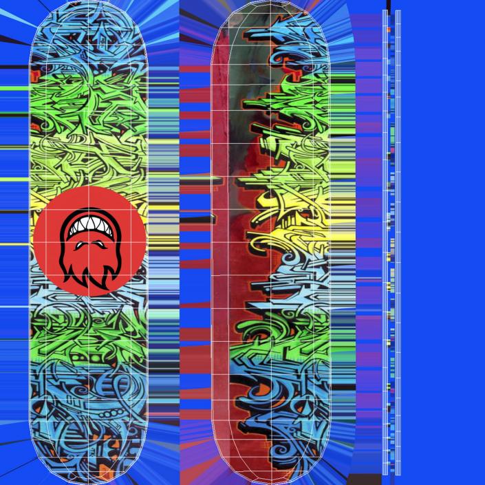 Mockup Classic Skateboards Collection 3 3D model