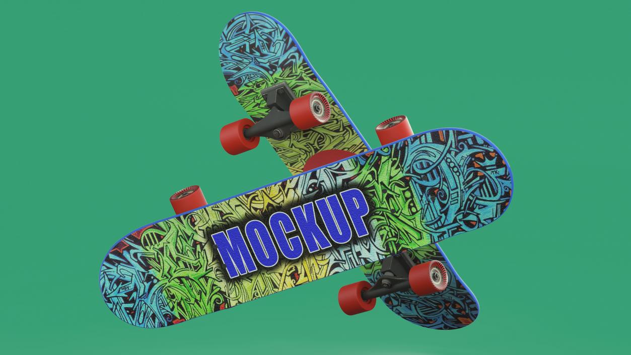 Mockup Classic Skateboards Collection 3 3D model