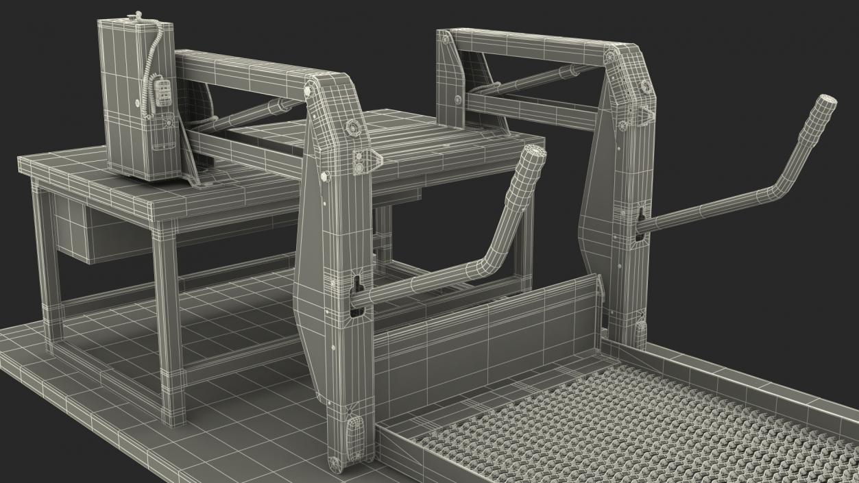 3D Ricon Linear Wheelchair Lift AL1 Panorama Rigged model