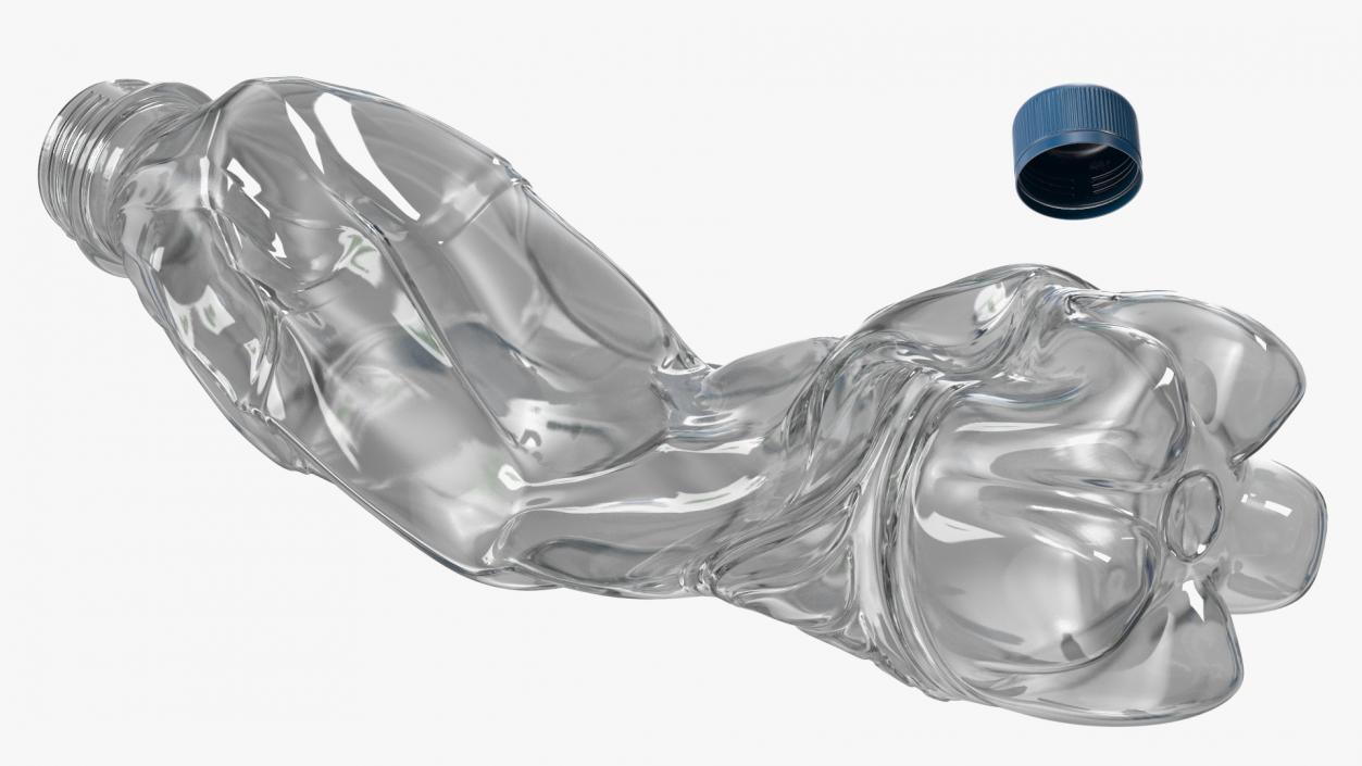 3D Trash Bag Full of Plastic Bottles model