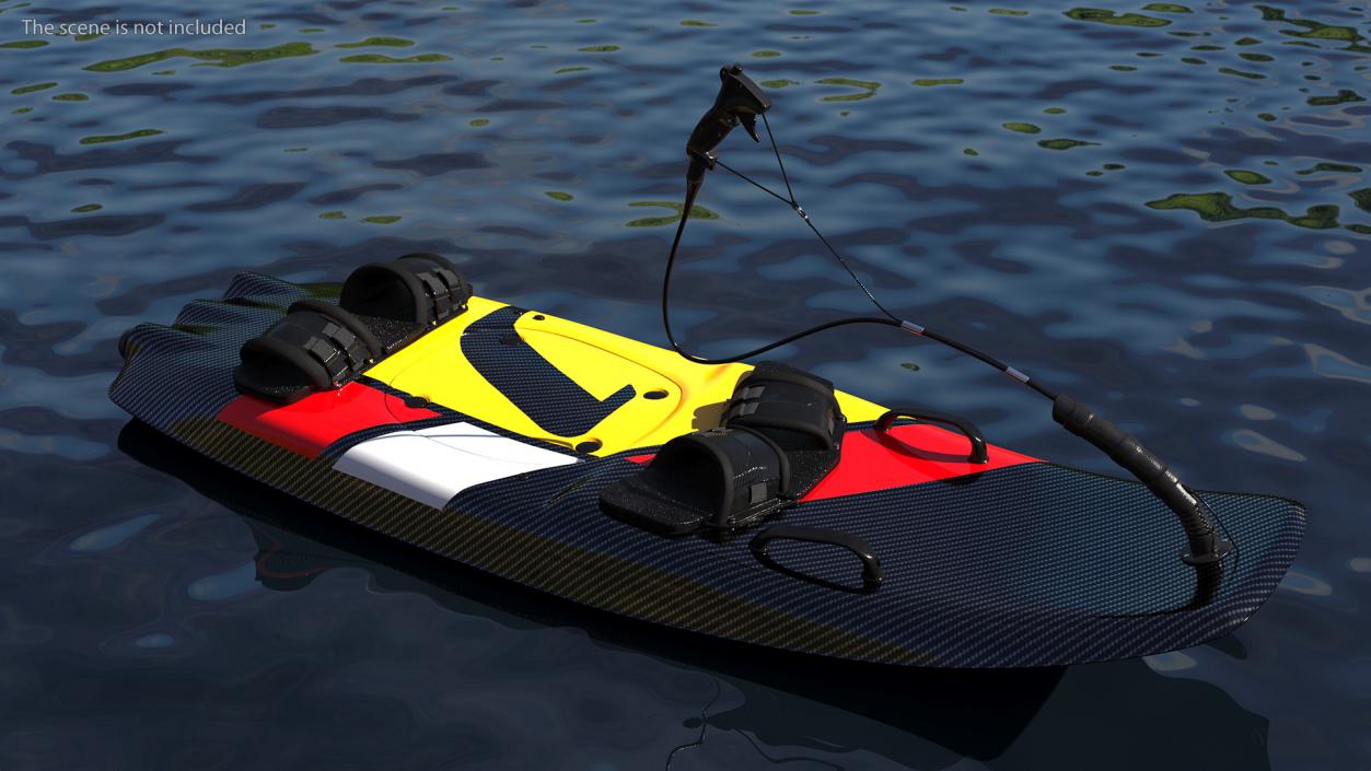 Motorised Carbon Fiber Surfboard 3D