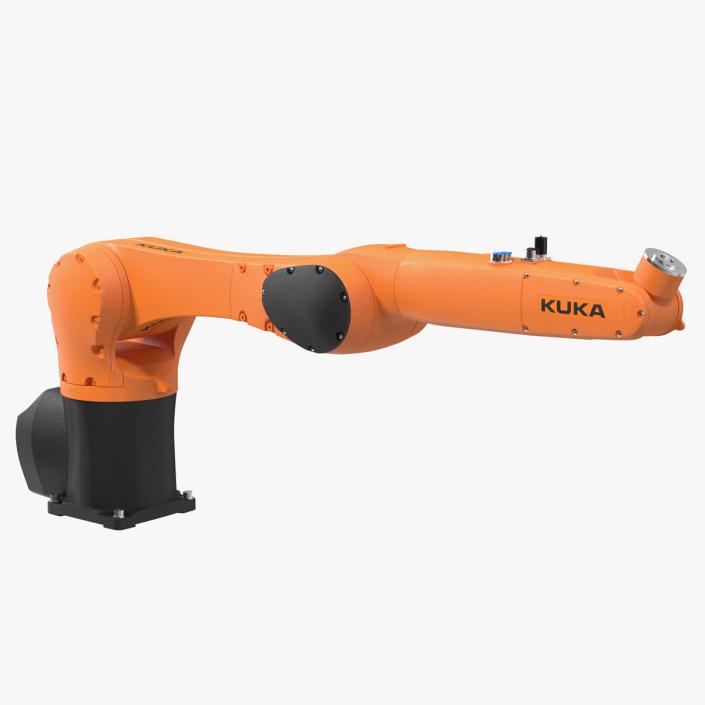 3D Robot Arm Kuka R1100 Rigged for Maya