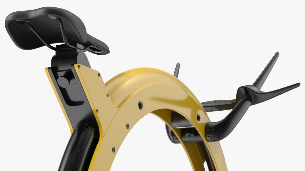 Exercise Bike Yellow Rigged 3D