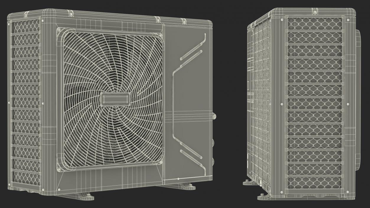 Split Air Conditioner Outdoor Unit 3D model