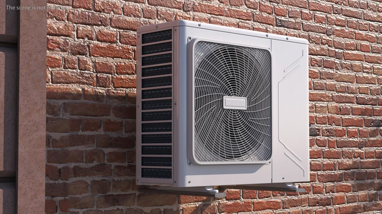 Split Air Conditioner Outdoor Unit 3D model