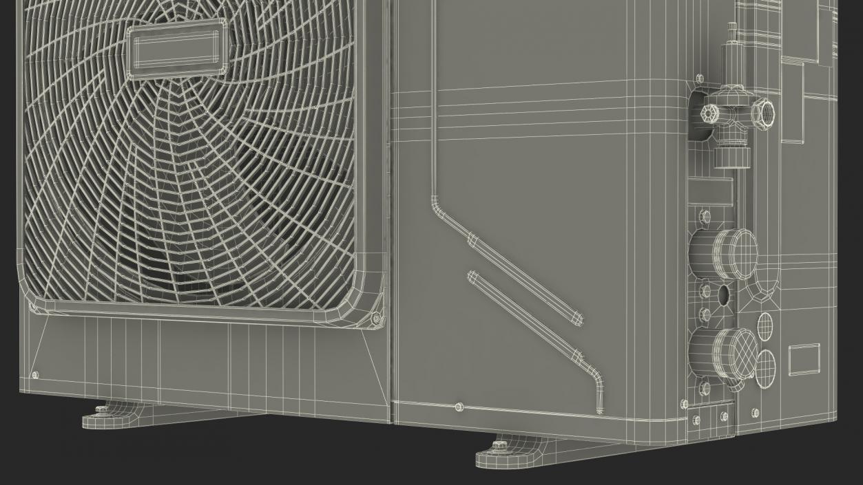 Split Air Conditioner Outdoor Unit 3D model