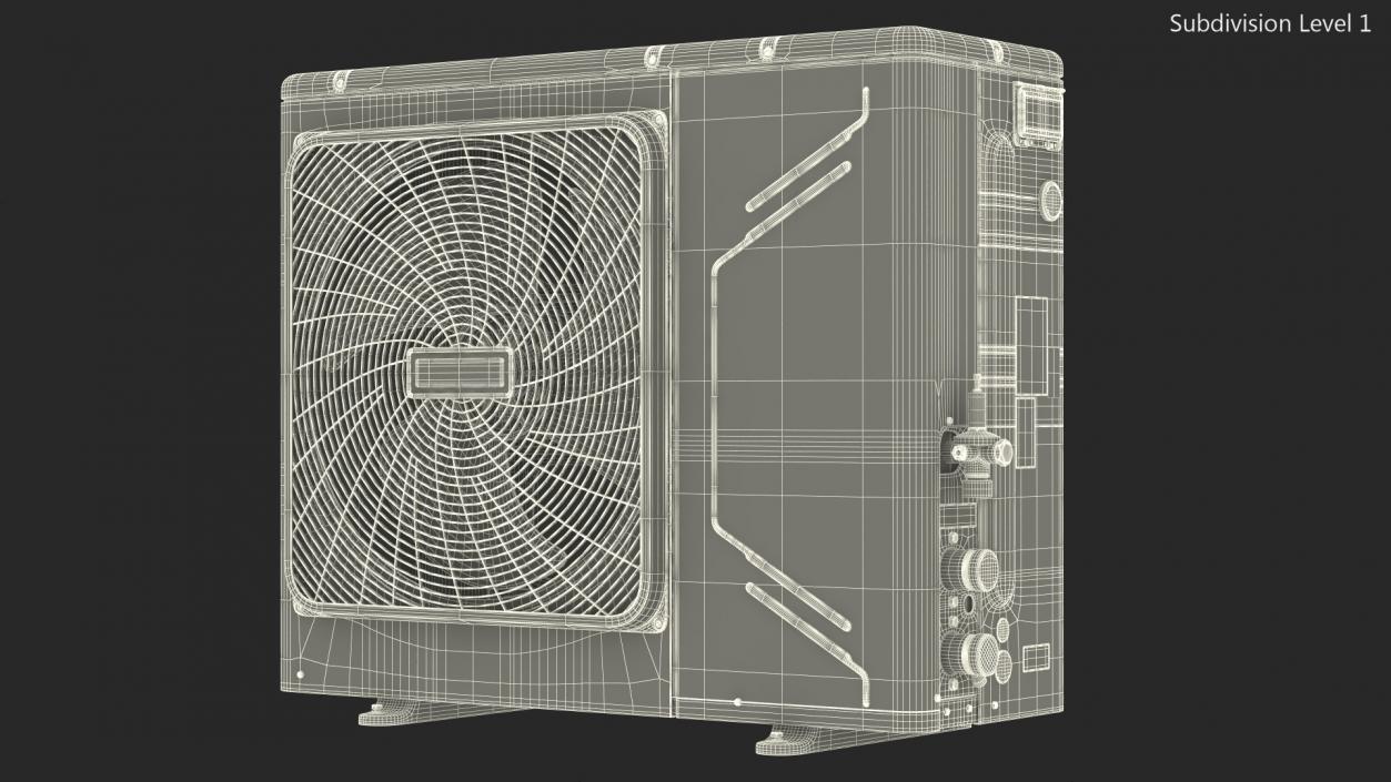 Split Air Conditioner Outdoor Unit 3D model