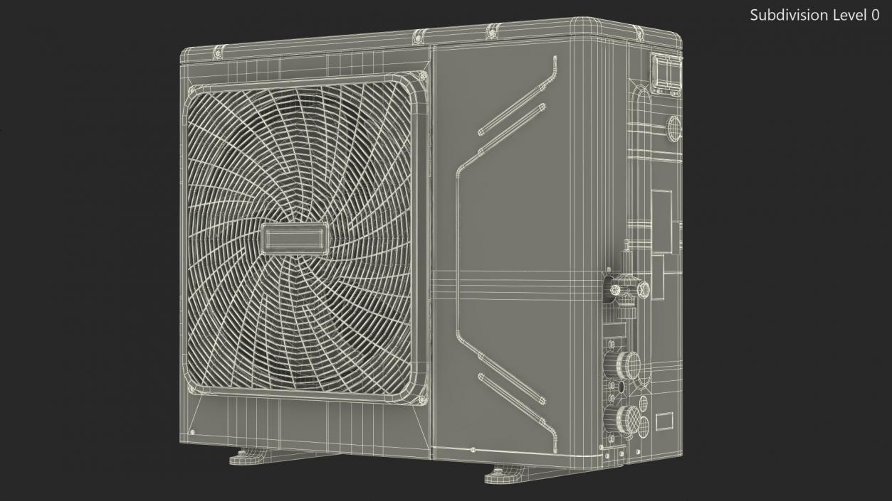 Split Air Conditioner Outdoor Unit 3D model