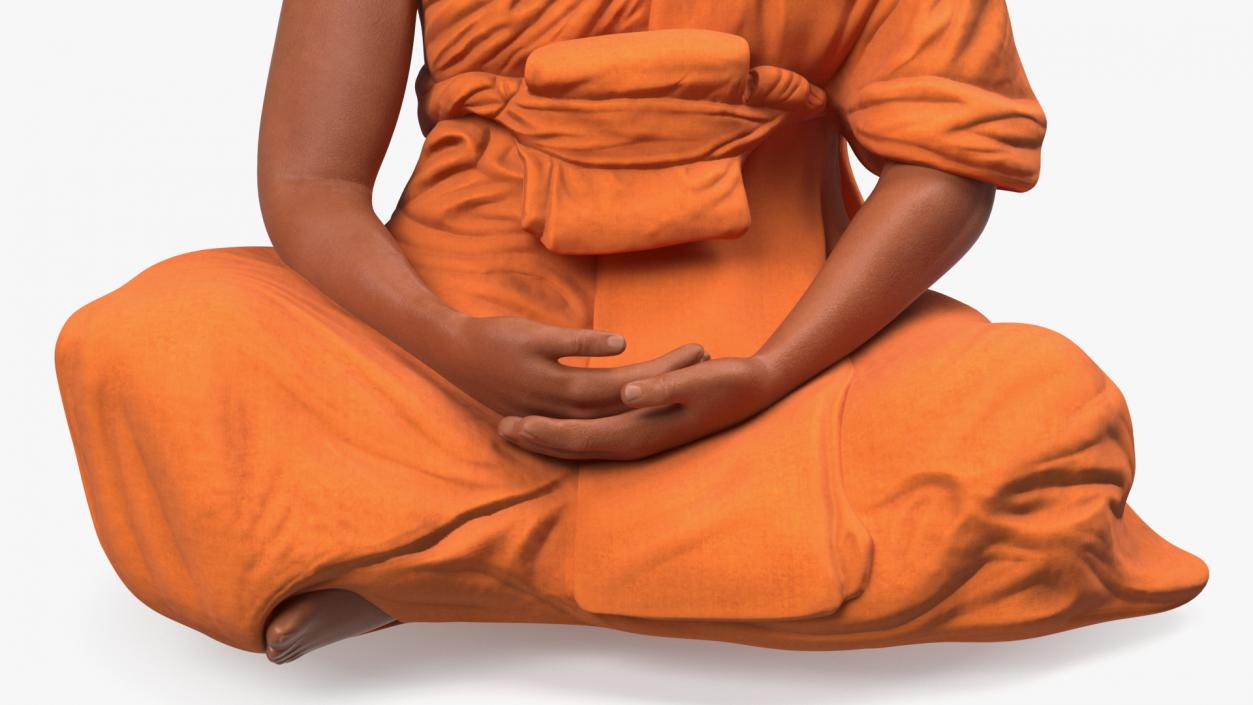 Buddhist Monk Meditation 3D model