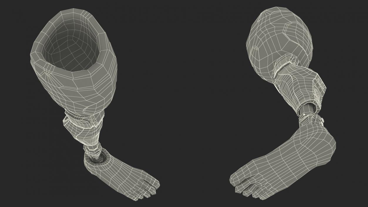 3D model Above Knee Prosthetic Leg