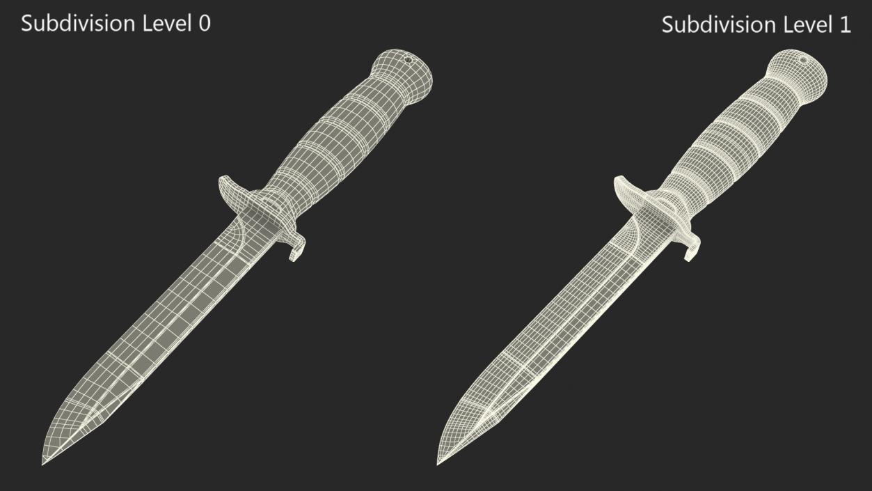 3D Field Knife GLOCK FM 78 model