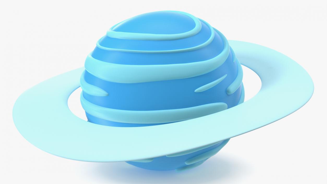 3D Cartoon Planet Uranus