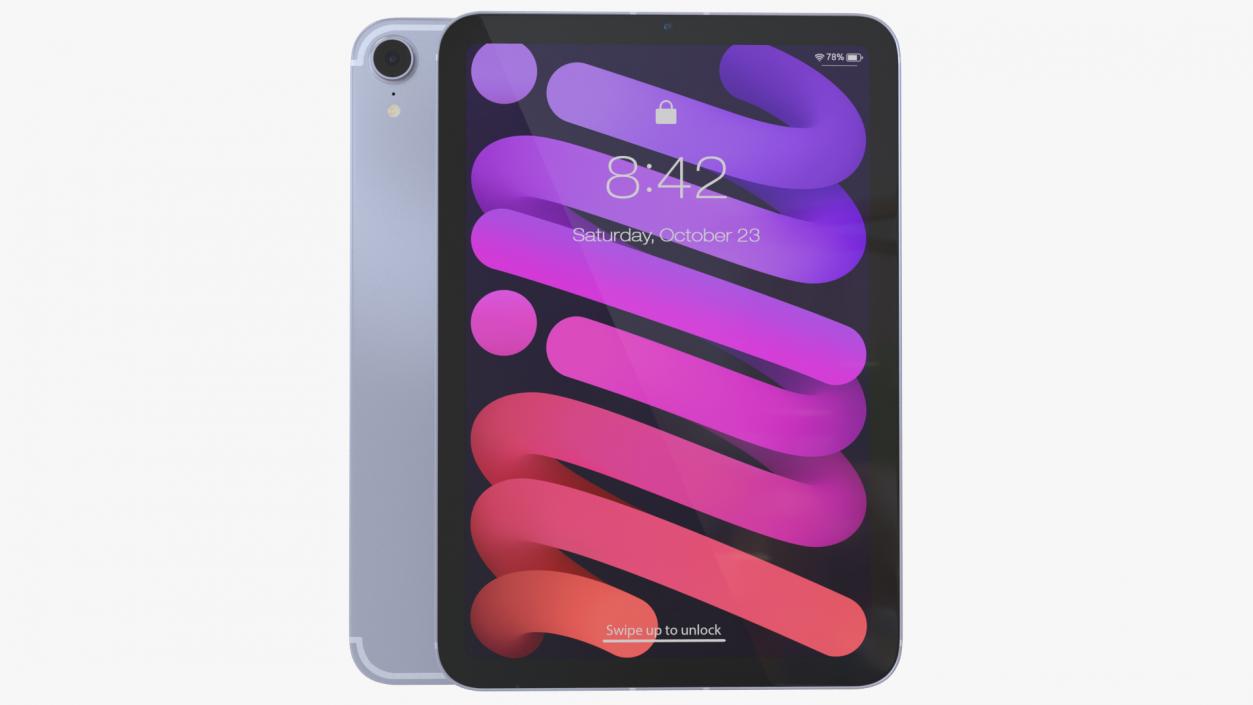 3D iPad Mini 2021 Purple