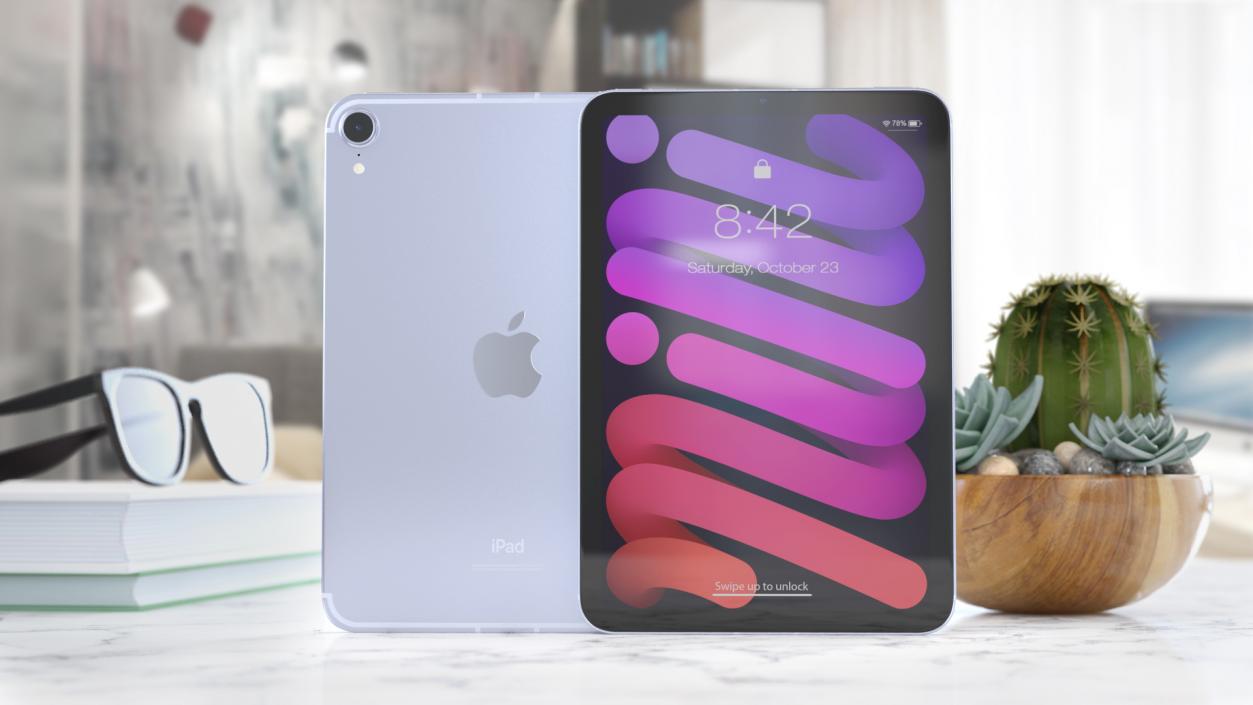 3D iPad Mini 2021 Purple