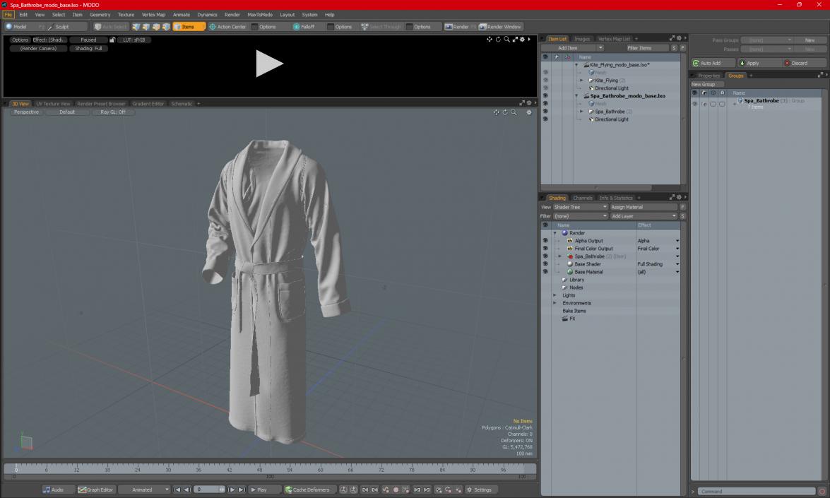 Spa Bathrobe 3D