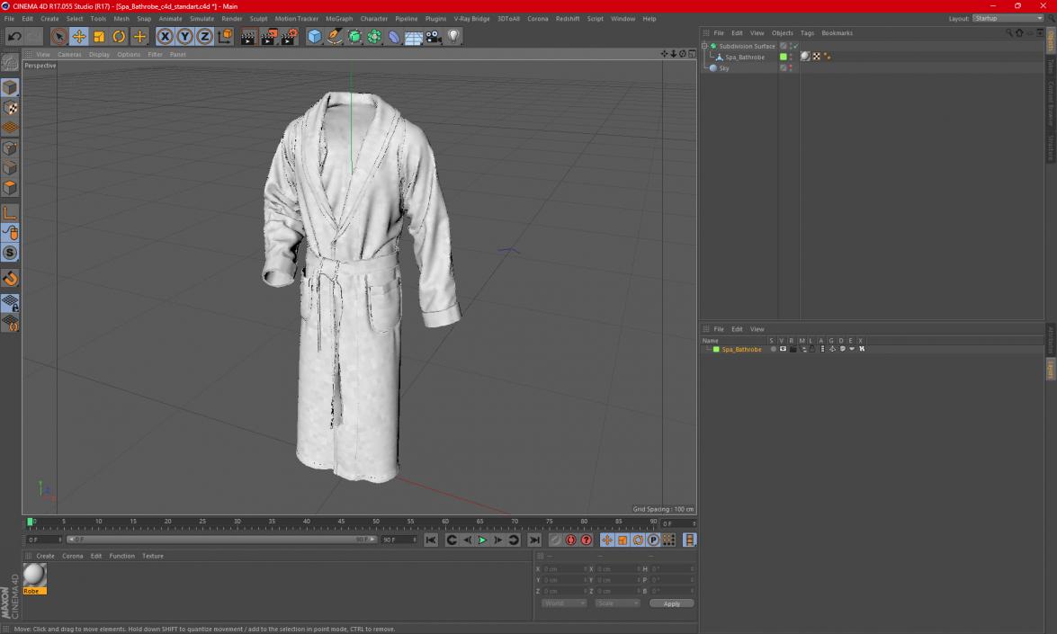 Spa Bathrobe 3D