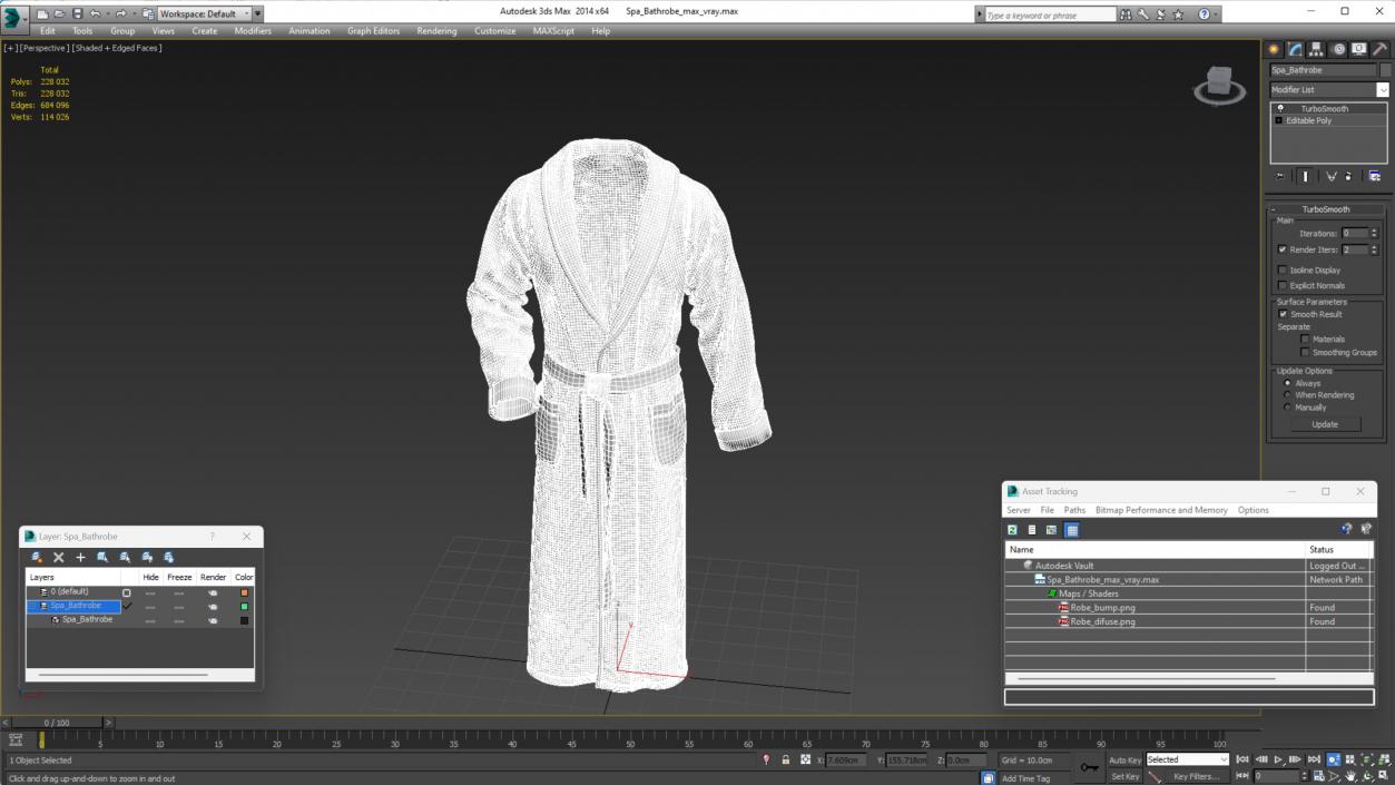 Spa Bathrobe 3D