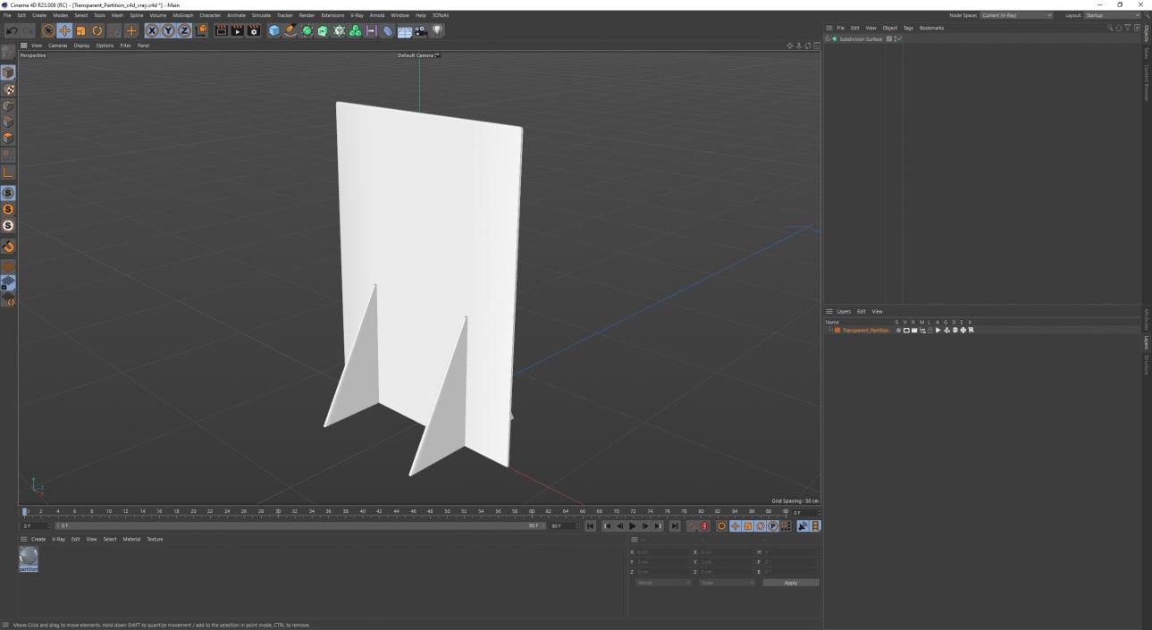 3D Transparent Partition