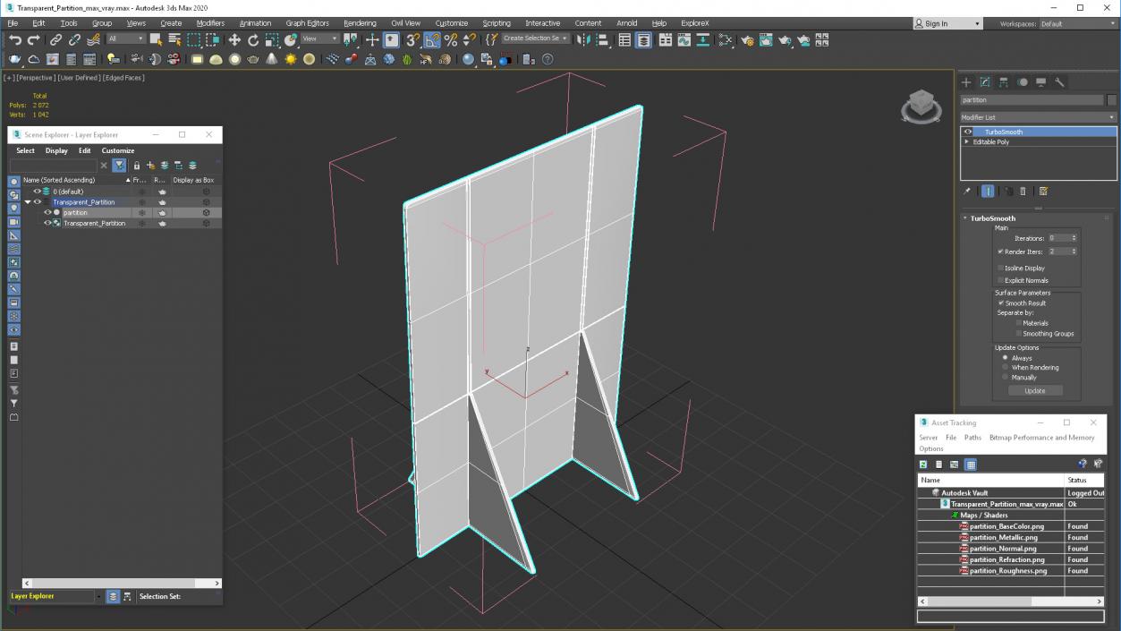 3D Transparent Partition