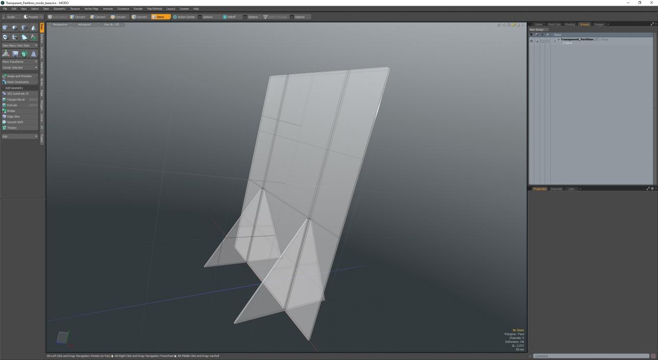 3D Transparent Partition