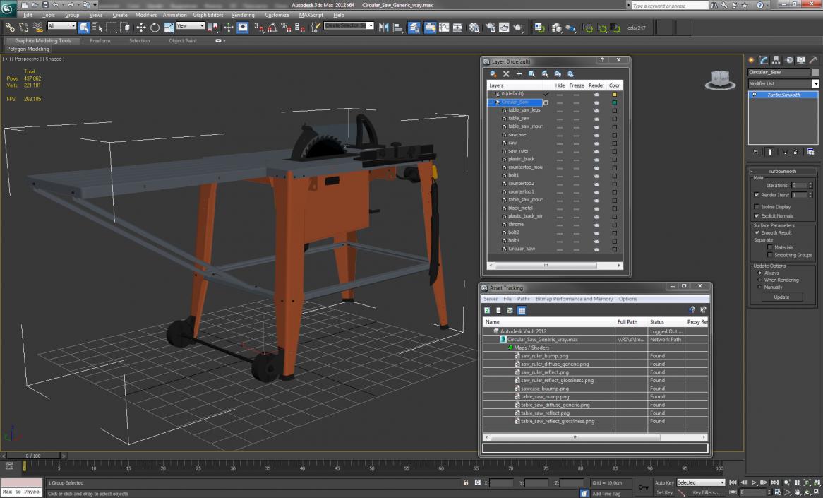 3D Circular Saw Table Generic