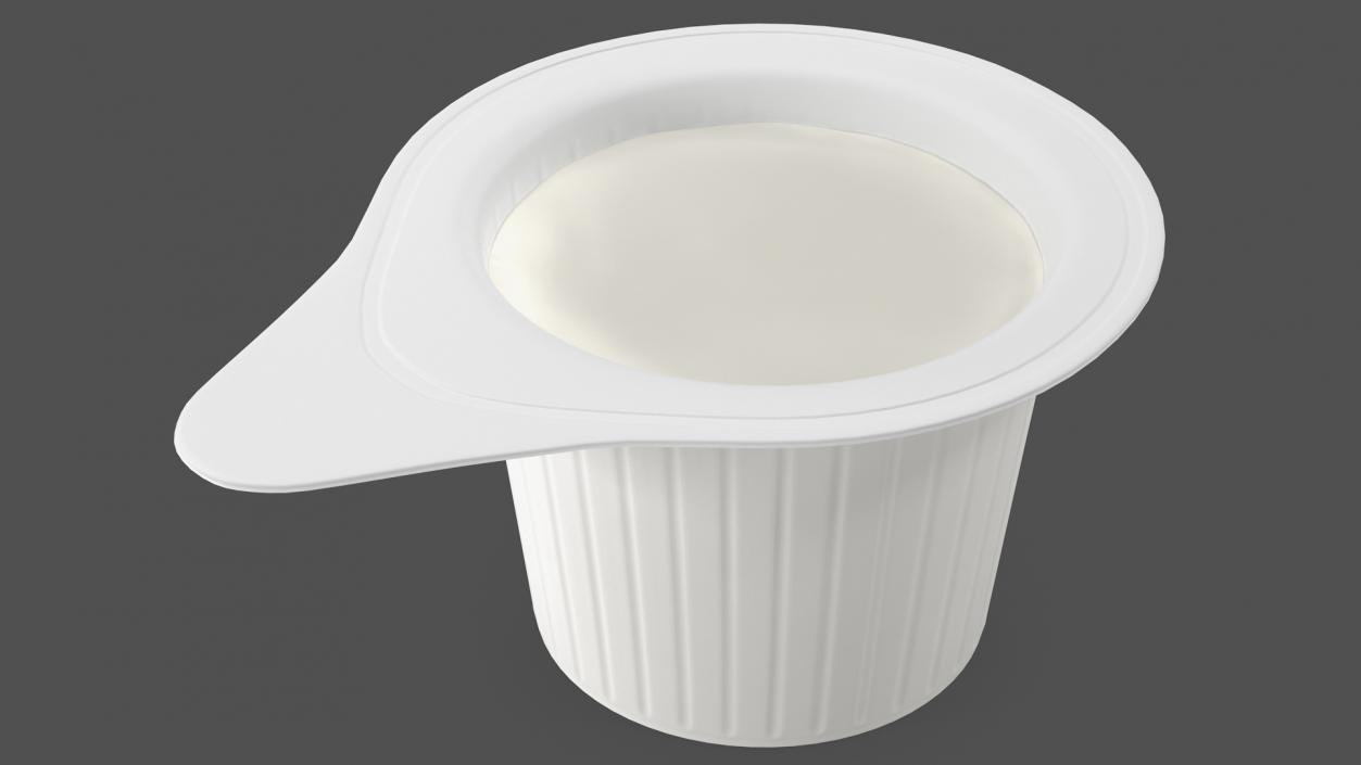 3D model Portioned Coffee Creamer in Plastic Container