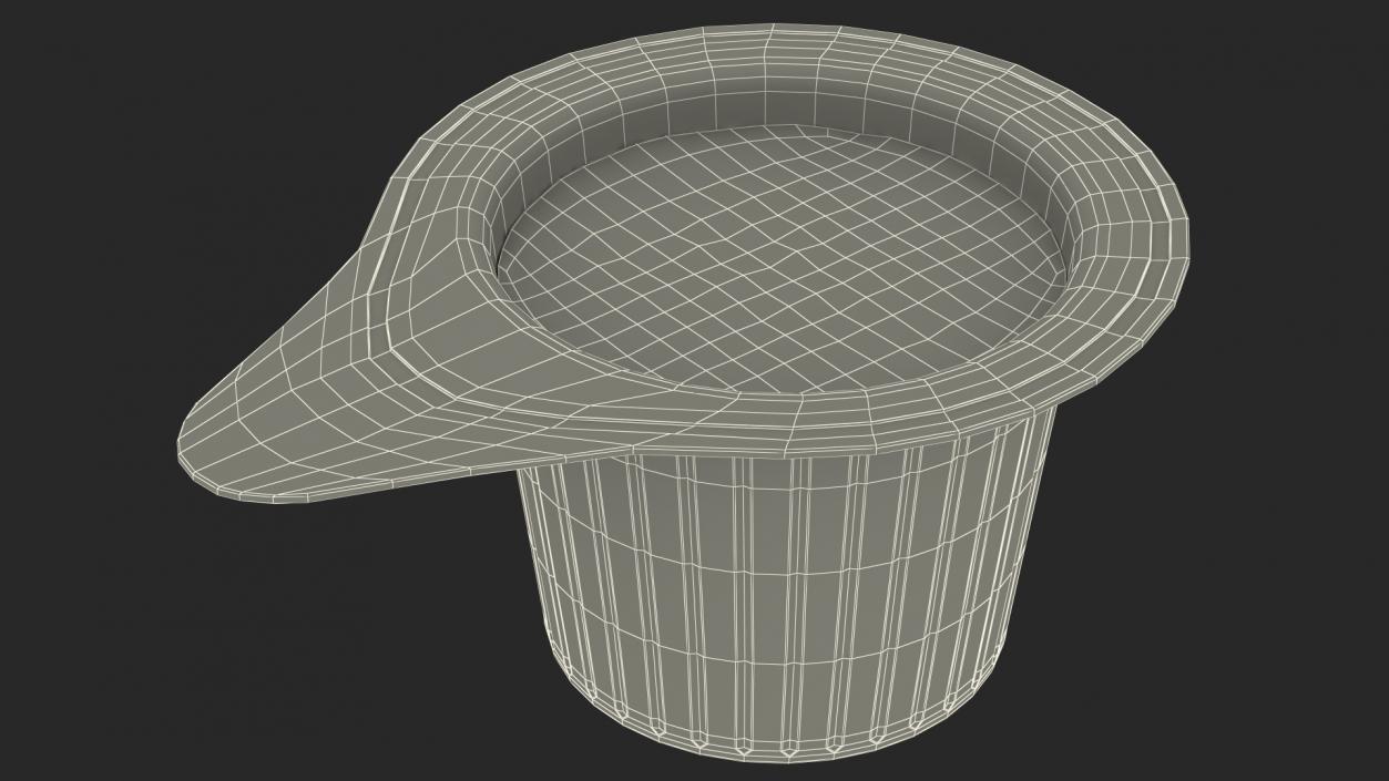 3D model Portioned Coffee Creamer in Plastic Container