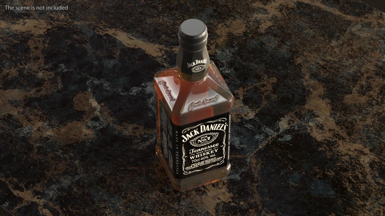 3D model Jack Daniels Old No 7 Black Whiskey