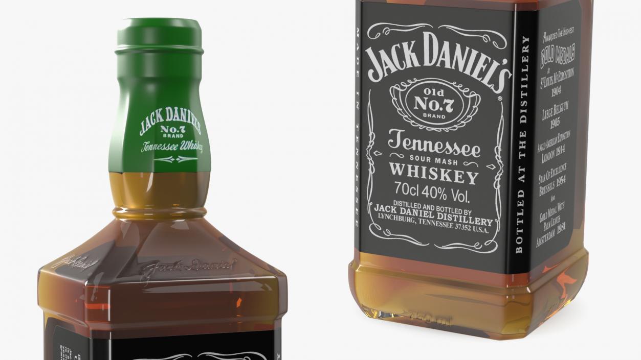 3D model Jack Daniels Old No 7 Black Whiskey