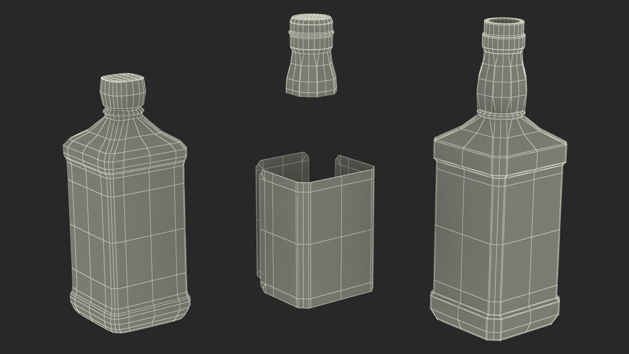 3D model Jack Daniels Old No 7 Black Whiskey