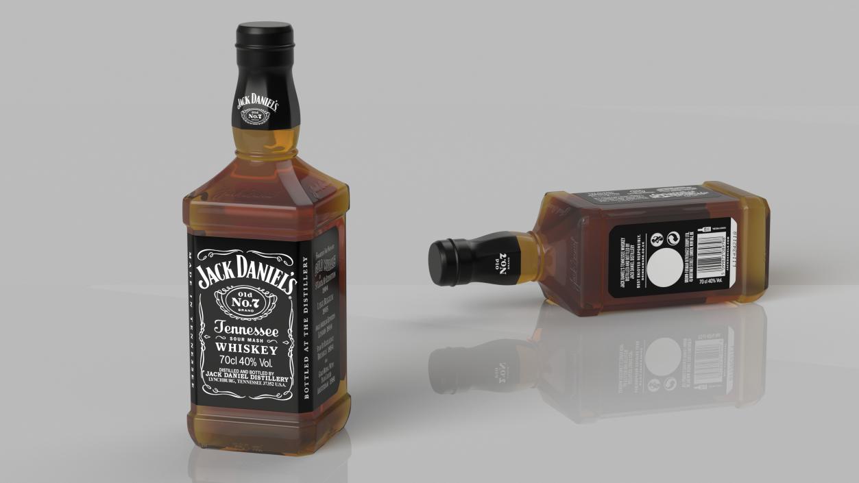 3D model Jack Daniels Old No 7 Black Whiskey