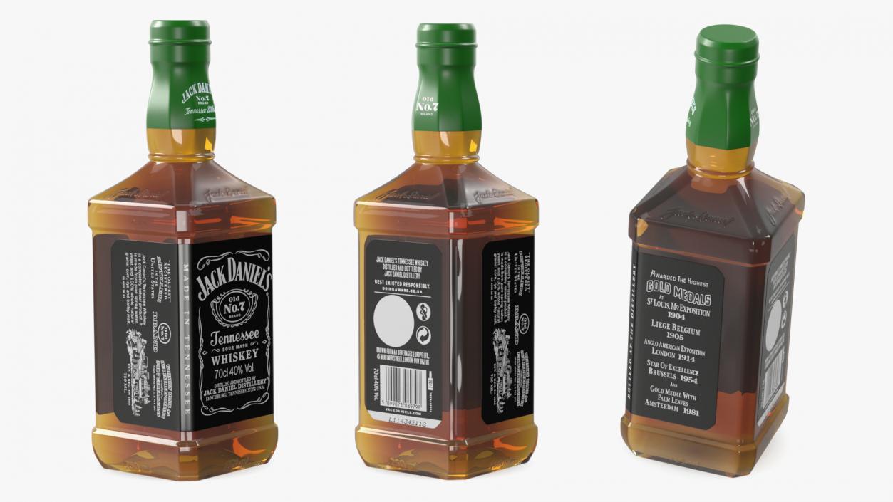 3D model Jack Daniels Old No 7 Black Whiskey