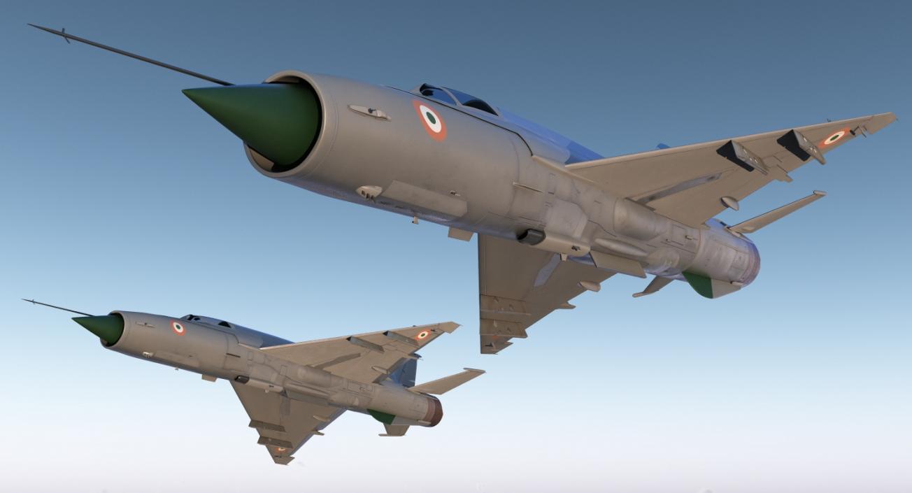 3D MiG-21 Bison Indian Air Force IAF model