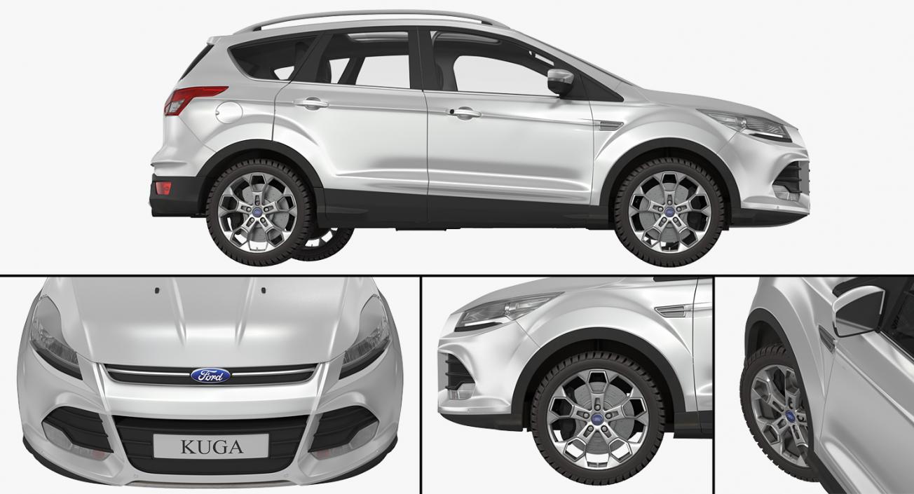 3D model Ford Kuga and Ford Focus Collection