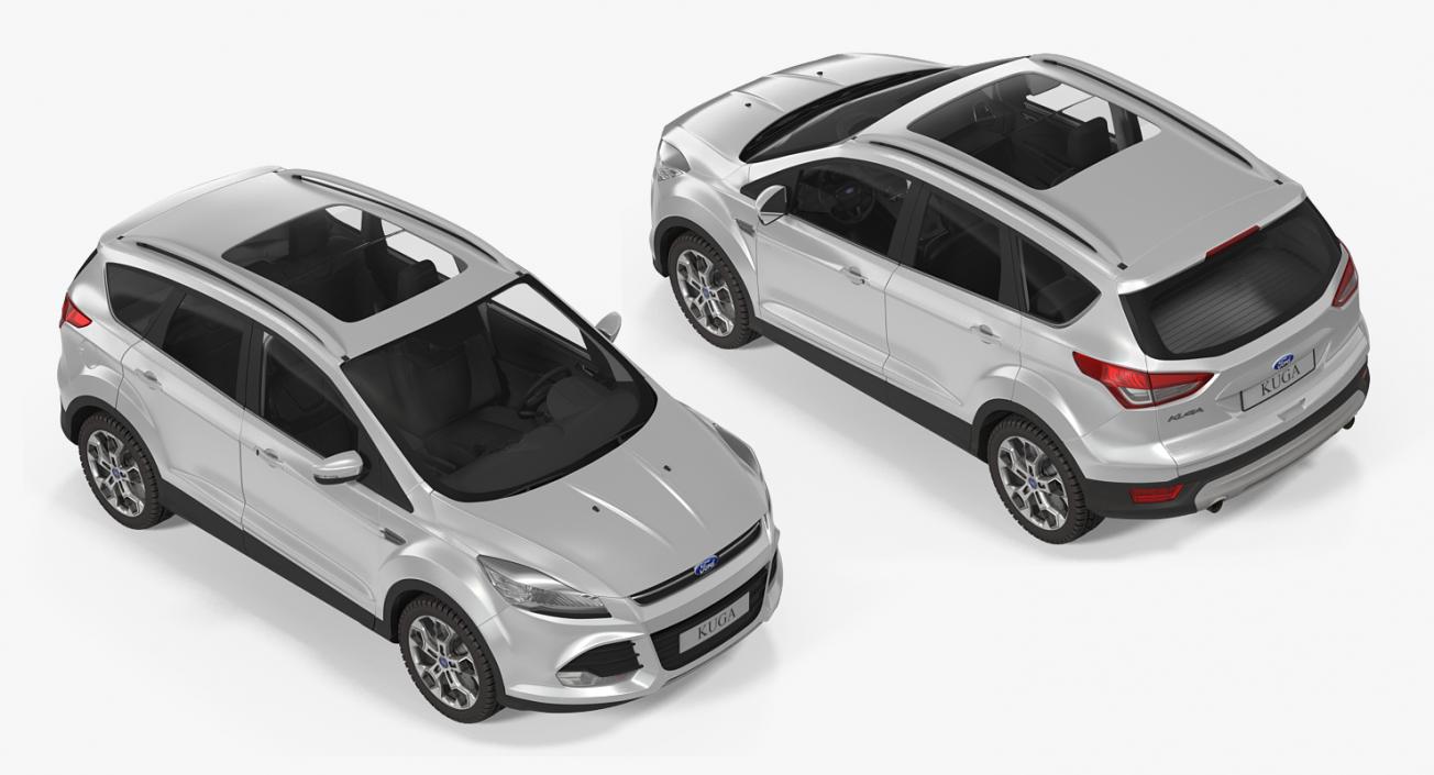 3D model Ford Kuga and Ford Focus Collection