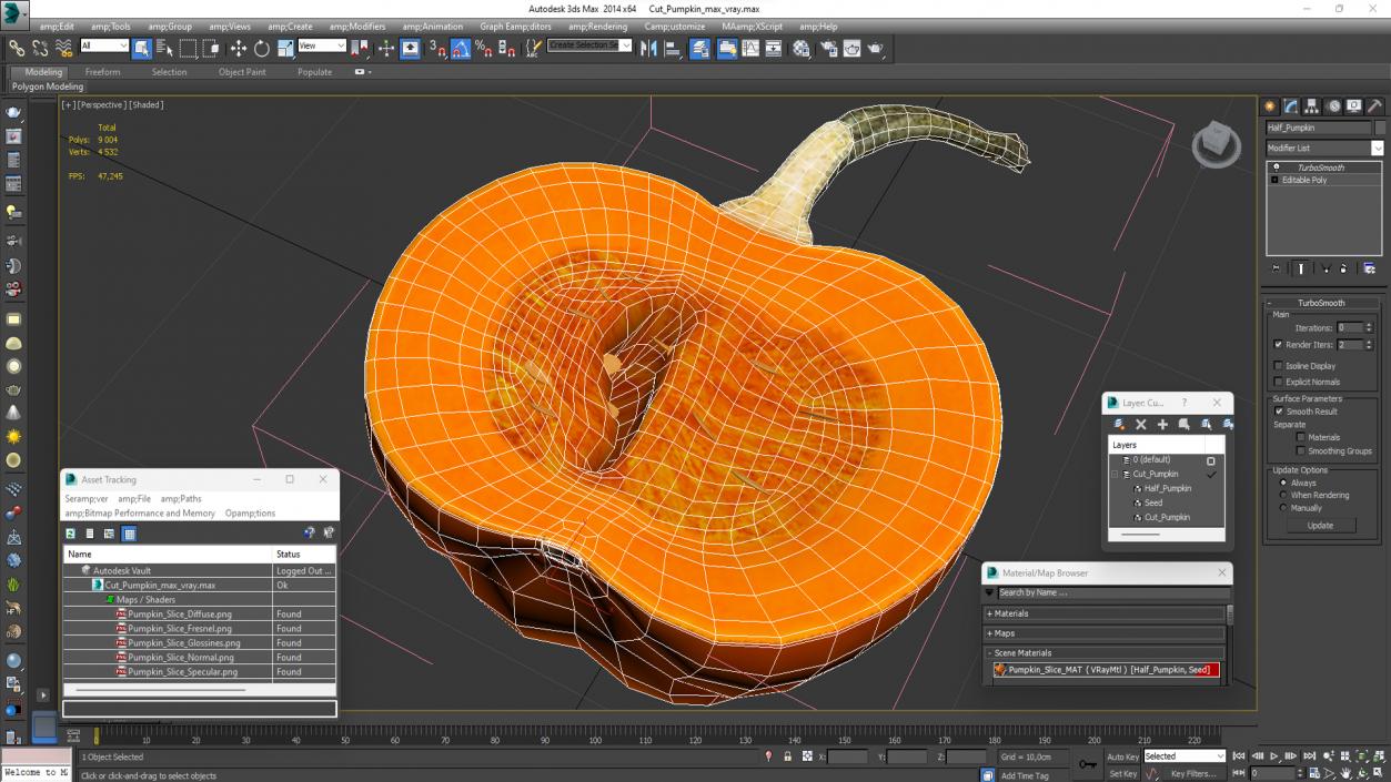 3D Cut Pumpkin