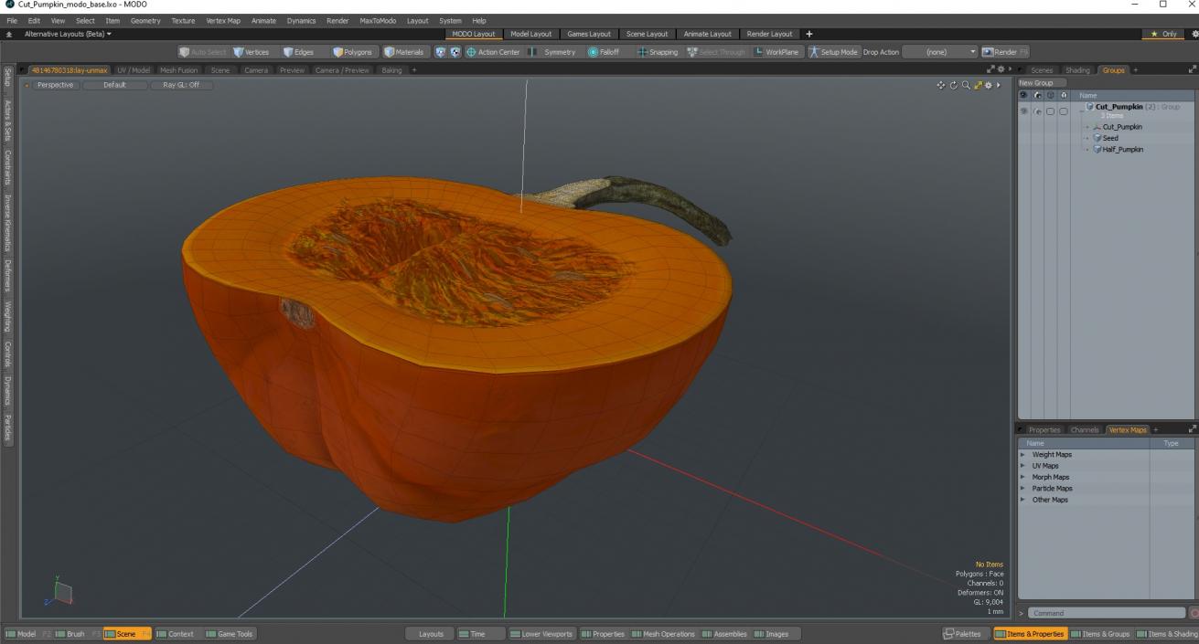 3D Cut Pumpkin