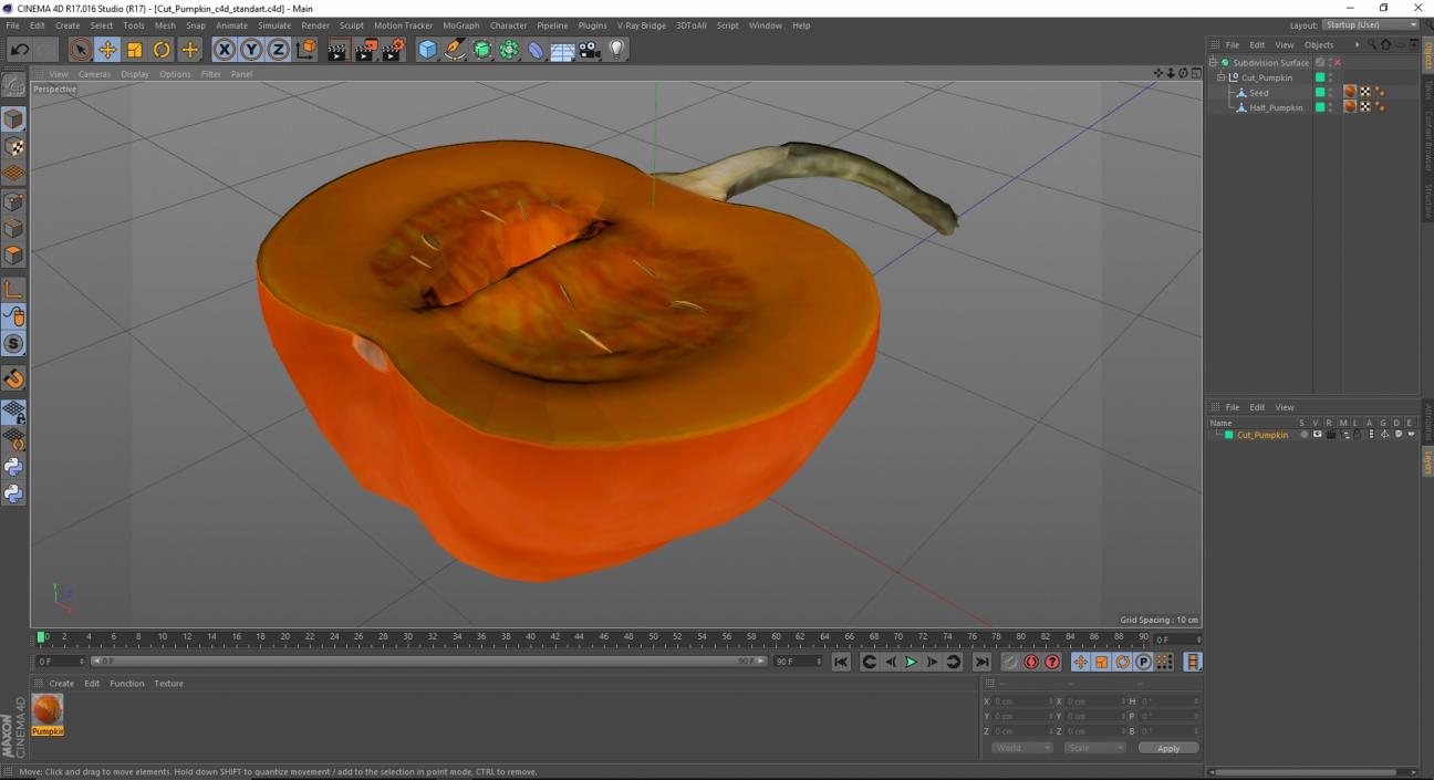 3D Cut Pumpkin