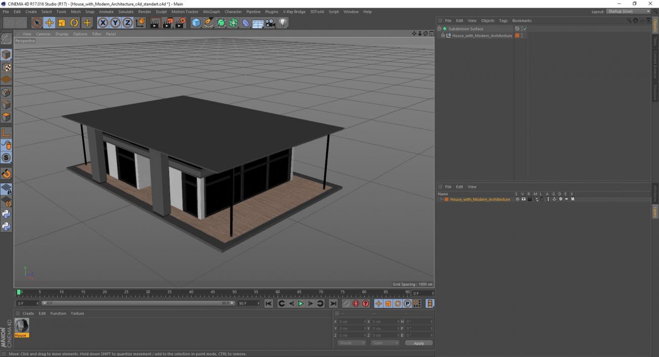3D model House with Modern Architecture