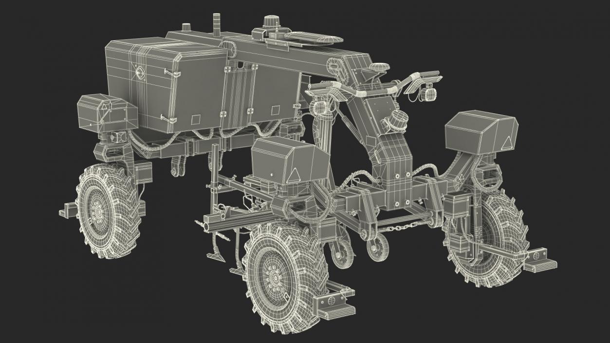 3D Dusty Agriculture Robot Orio Naio model