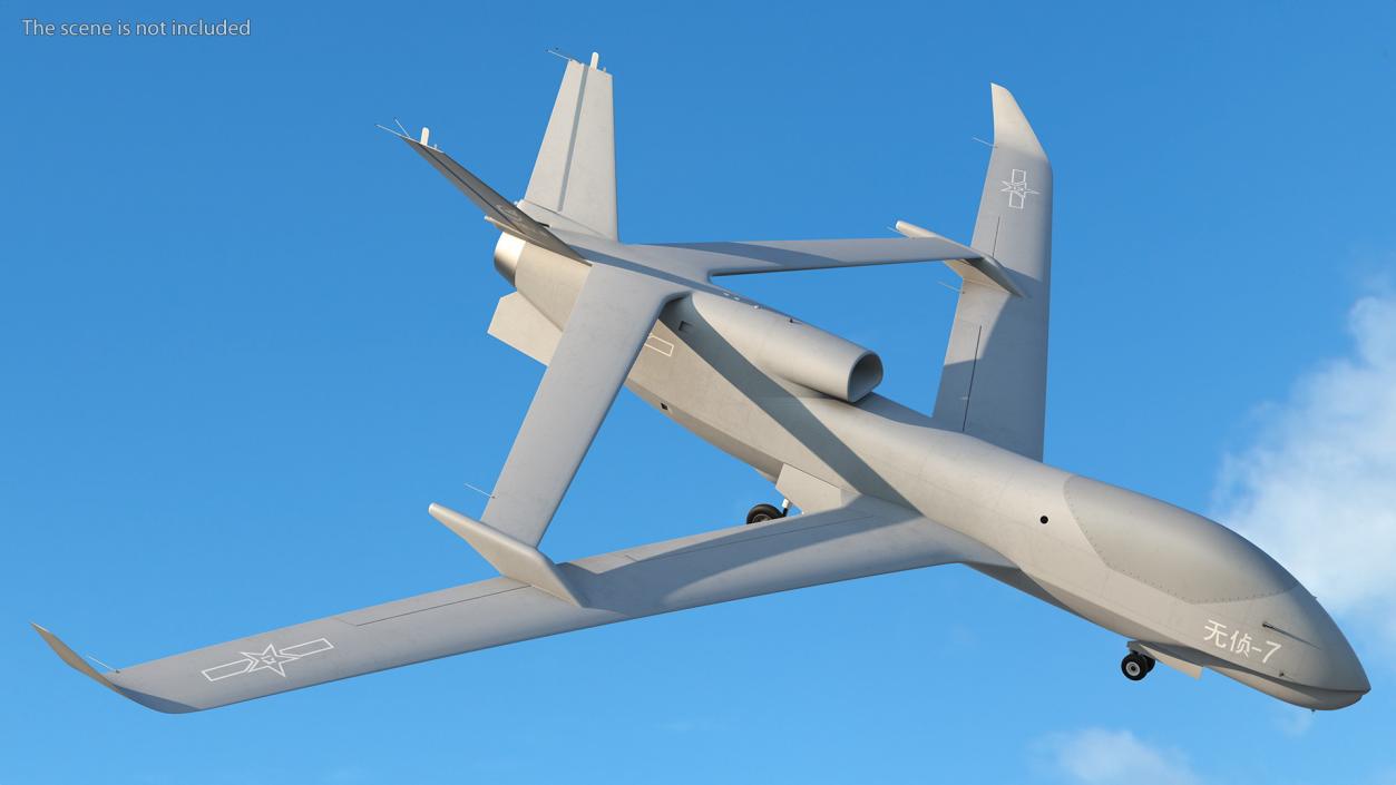 3D model Chengdu Xianglong WZ7 UAV