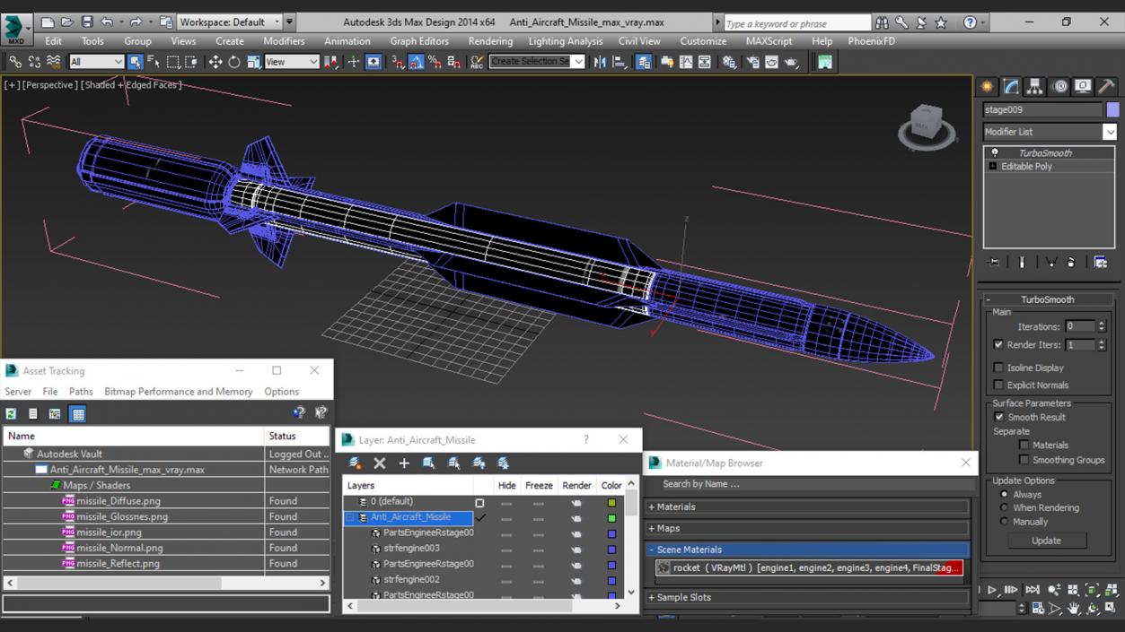 3D Anti Aircraft Missile