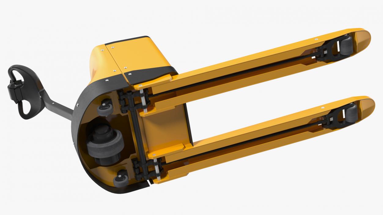 Yellow Powered Pallet Truck 3D