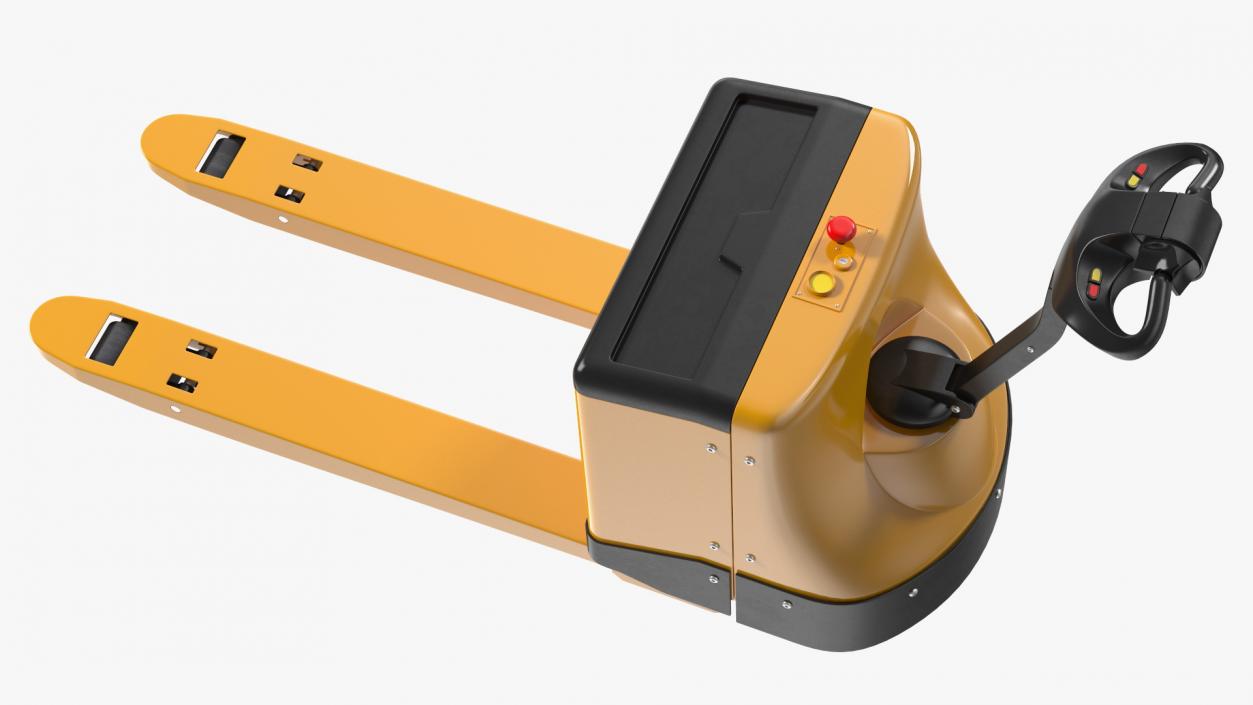 Yellow Powered Pallet Truck 3D