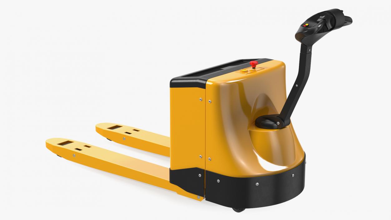 Yellow Powered Pallet Truck 3D