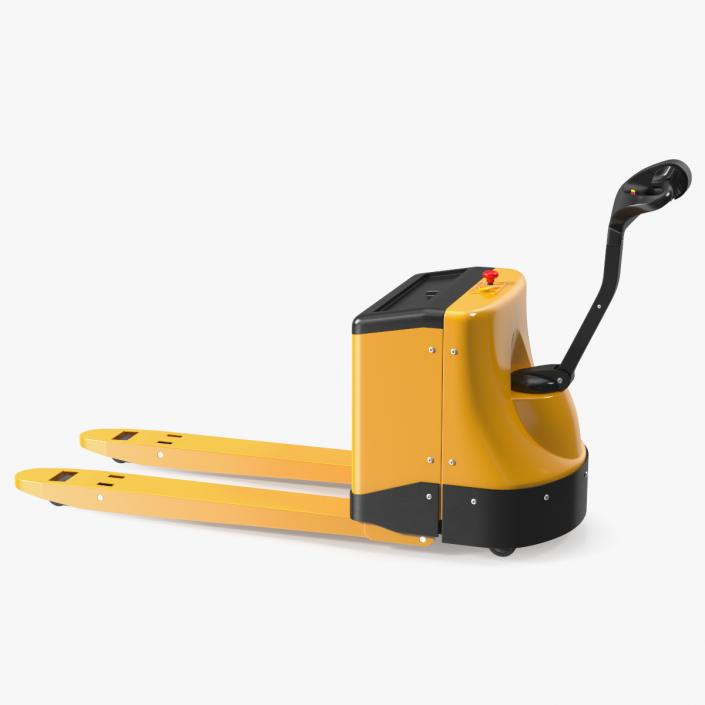 Yellow Powered Pallet Truck 3D