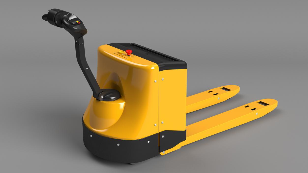 Yellow Powered Pallet Truck 3D